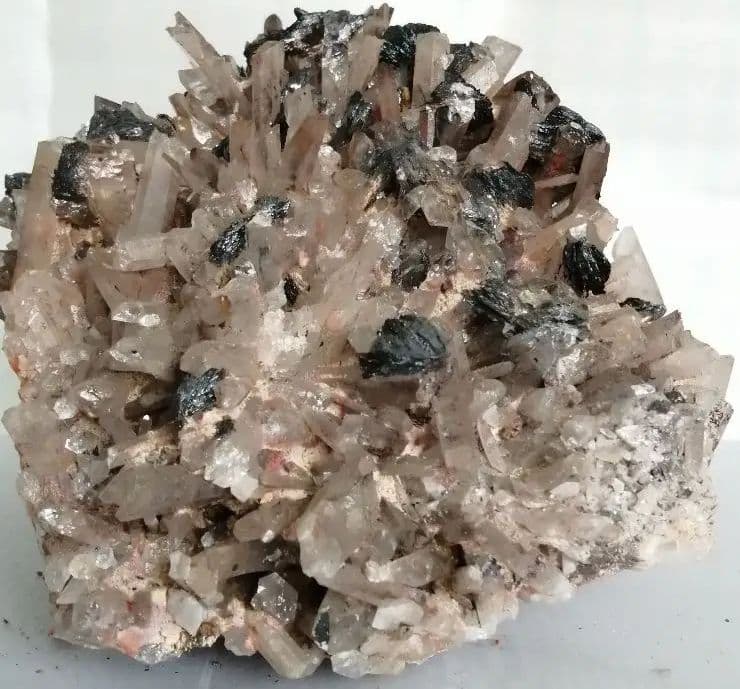 【ブラックトルマリン付】水晶クラスター　2kg ーt512