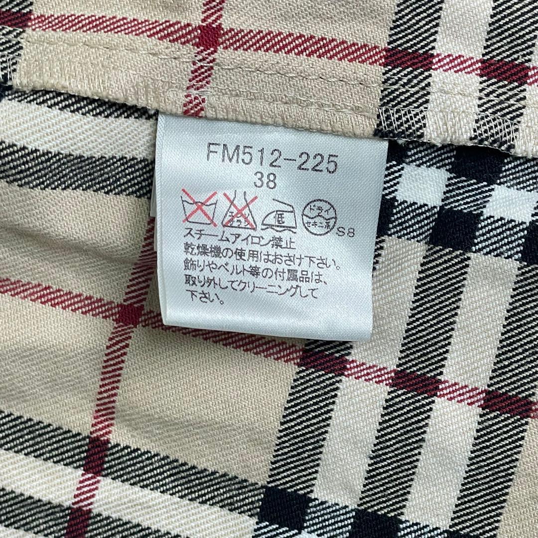 バーバリーブルーレーベル　ノバチェックワンピース　ベージュ　38