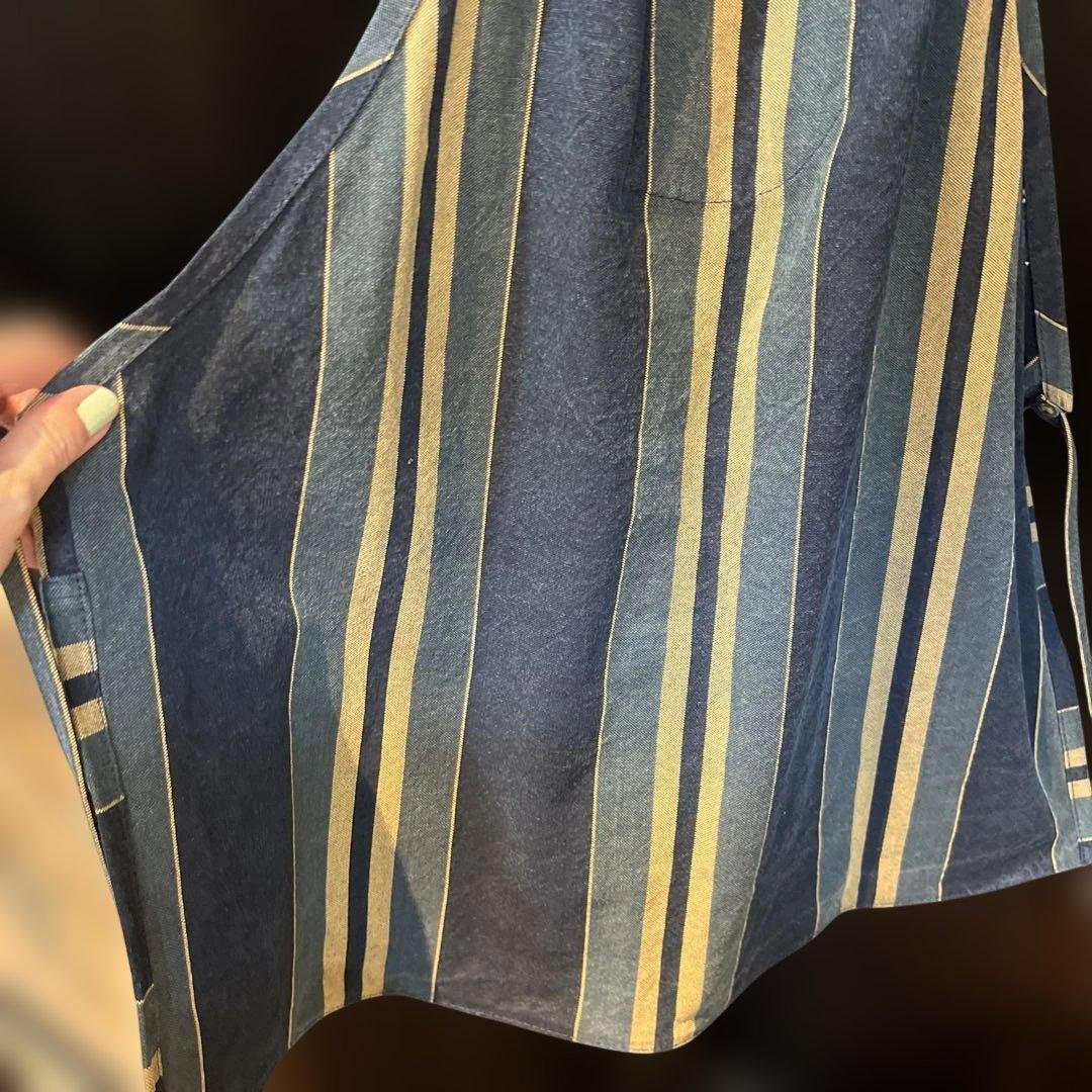 DOUBLE RL ストライプエプロン