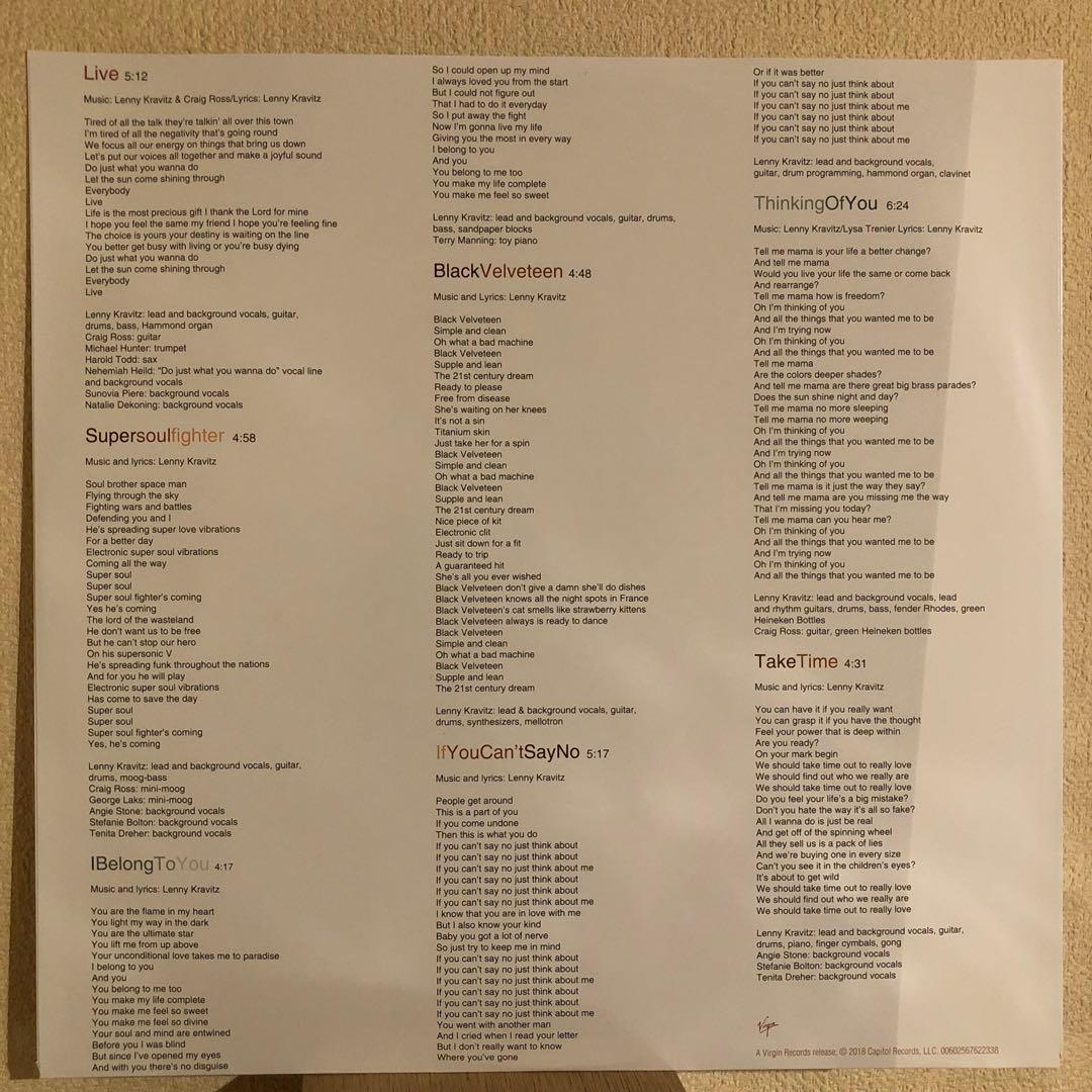 LP レニー・クラヴィッツ／5 美品