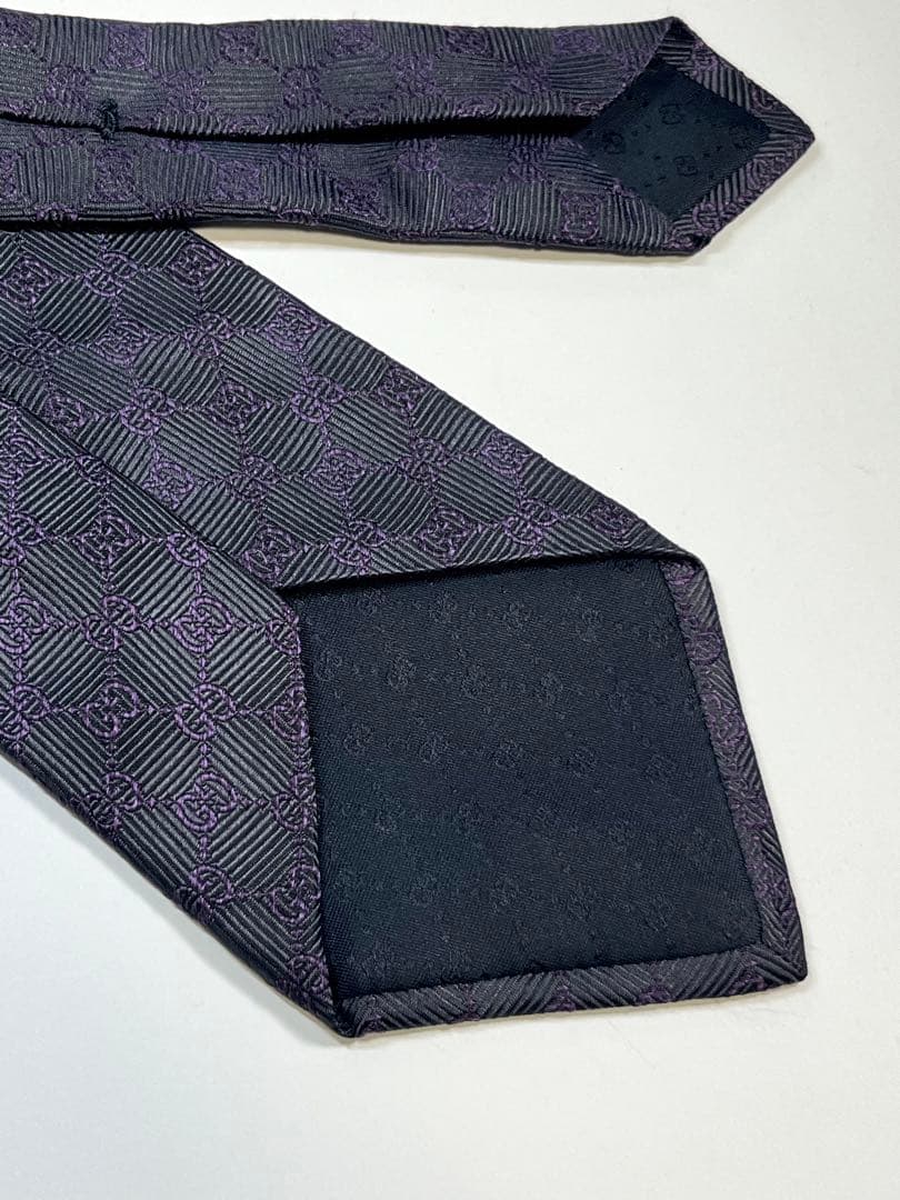 ✨美品✨GUCCI グッチ ネクタイ 高級シルク　GG柄 グラデーション