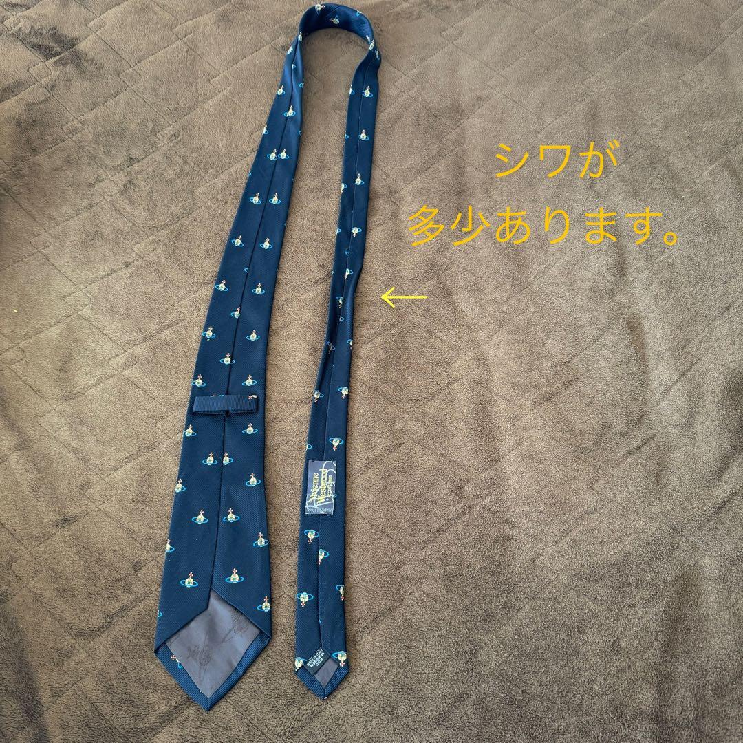 ヴィヴィアンウエストウッド　シルクネクタイ（オーブ柄）