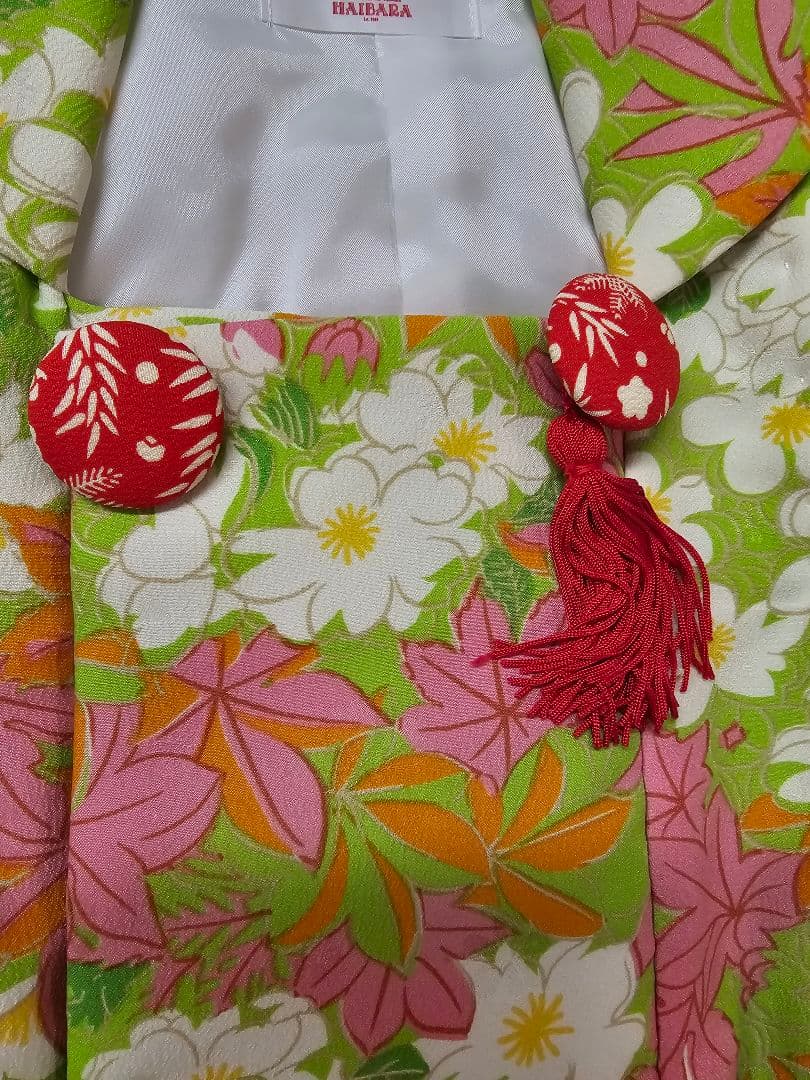 榛原 着物 被布 セット 3歳 女の子 七五三 三歳 高級 緑 黄緑 ブランド