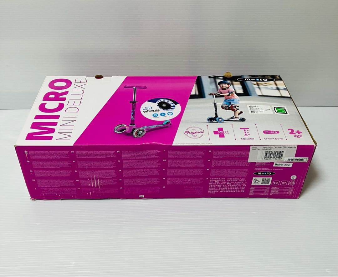 m-cro マイクロ キッズ キックボード LED ミニ マイクロ ラベンダー