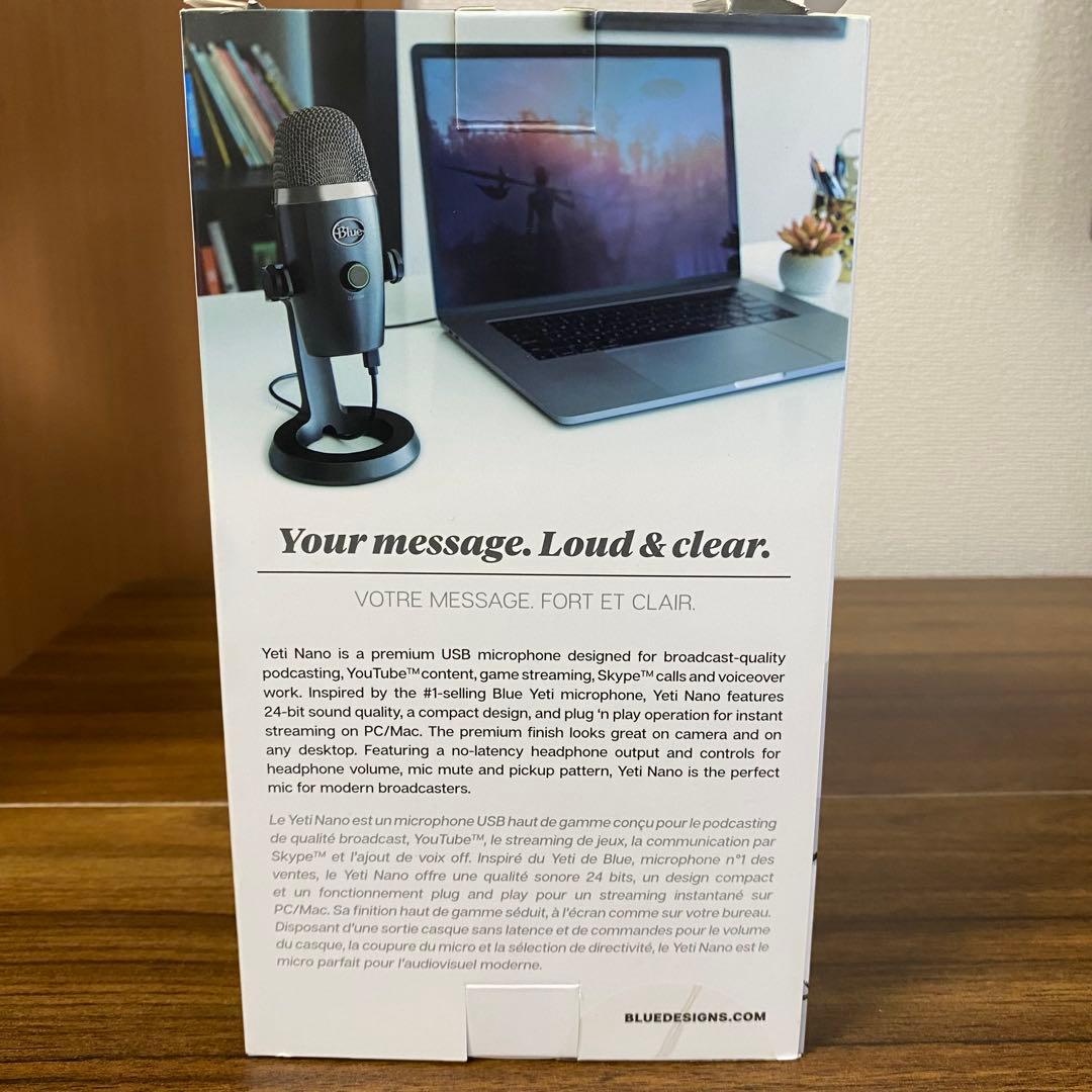配信機器・PA機器・レコーディング機器 Blue Yeti nano
