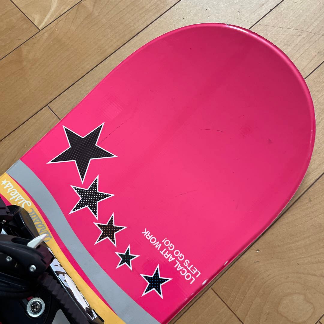 即滑走可‼️LOCAL ART WORK 144cm バインM カバー付　初心者向