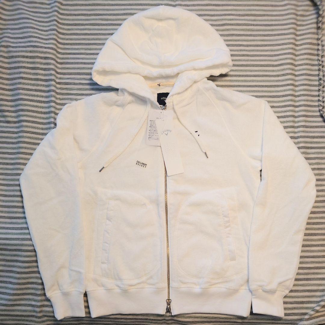 未使用品キャロウェイ Callaway 今治タオル生地 ジップアップパーカー S