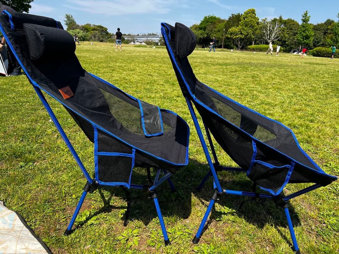 アウトドアチェア2WAY キャンプ椅子 ローチェア ハイバック