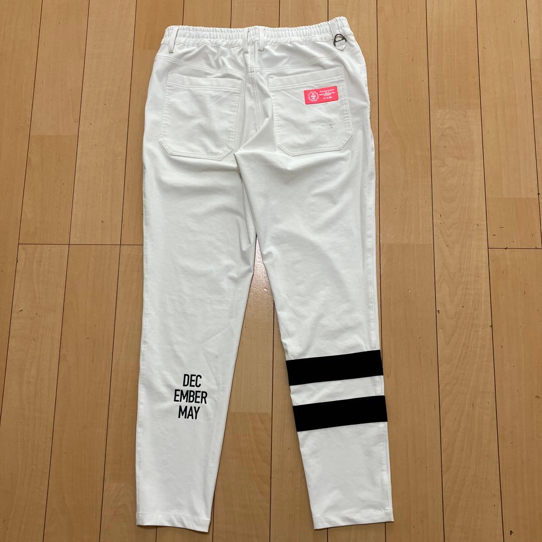 DECEMBERMAY ディセンバーメイ　ストレッチパンツ　ホワイト　Mサイズ