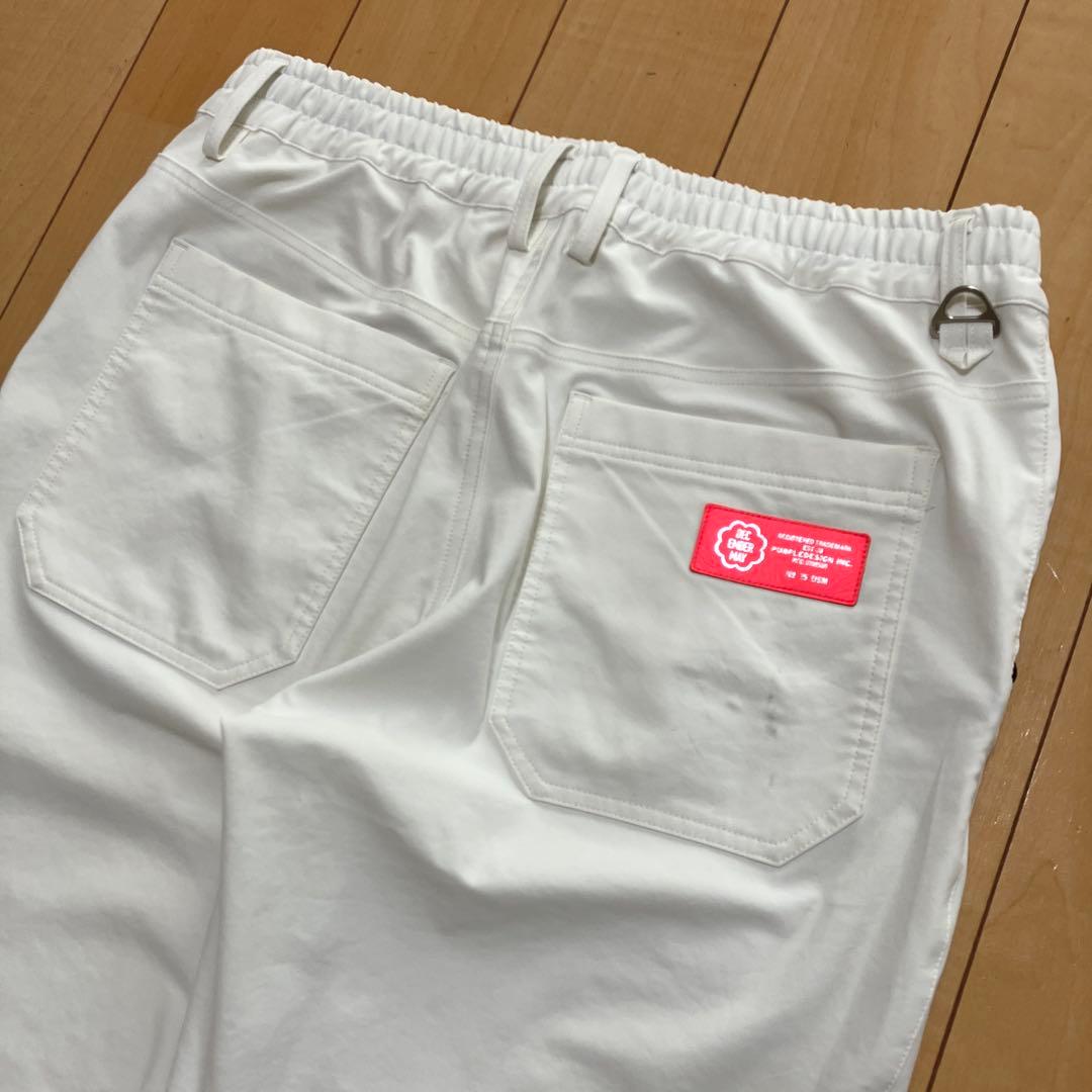 DECEMBERMAY ディセンバーメイ　ストレッチパンツ　ホワイト　Mサイズ