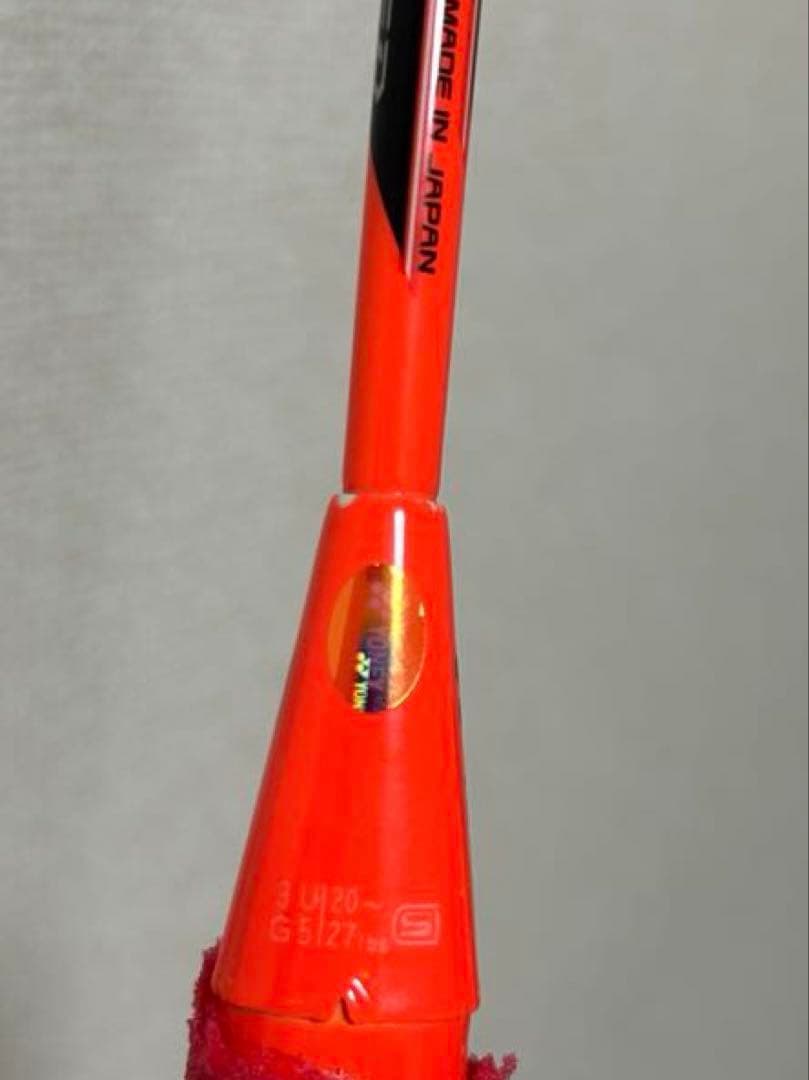 バドミントンラケット　ナノレイzスピード（3ug5）①