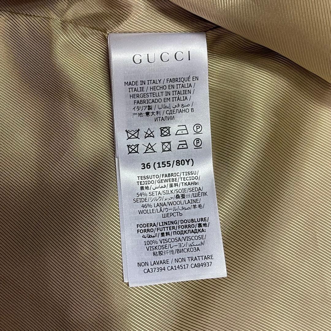 Gucci グッチ ベルテッドベスト ジレ 619334 ブルー 36