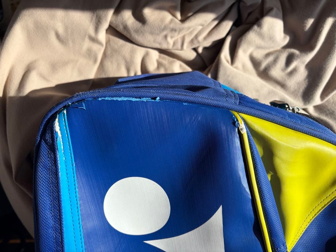 YONEX バドミントンバッグ 青/黄