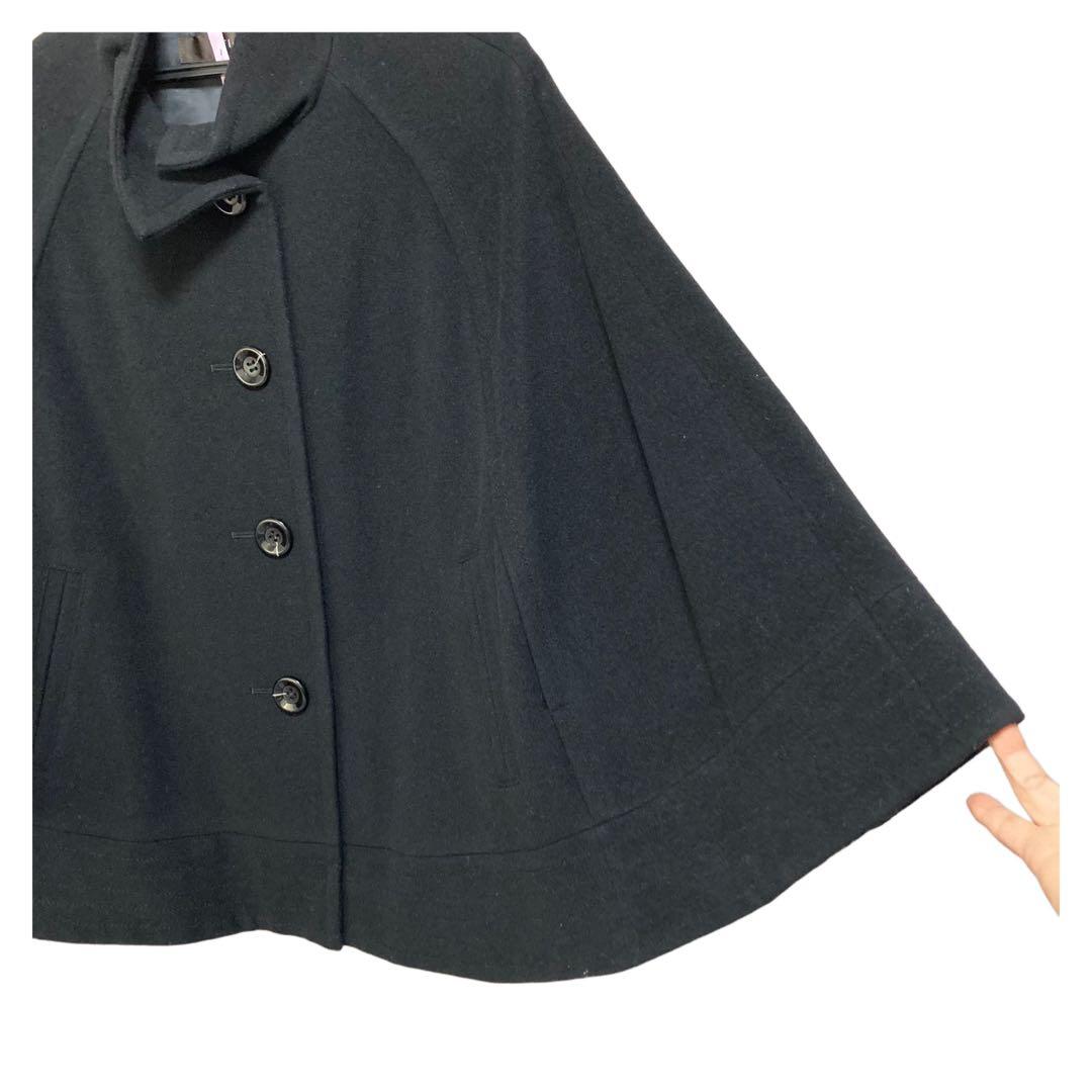 【美品】Reflect リフレクト ウール アンゴラ ポンチョ ケープコート