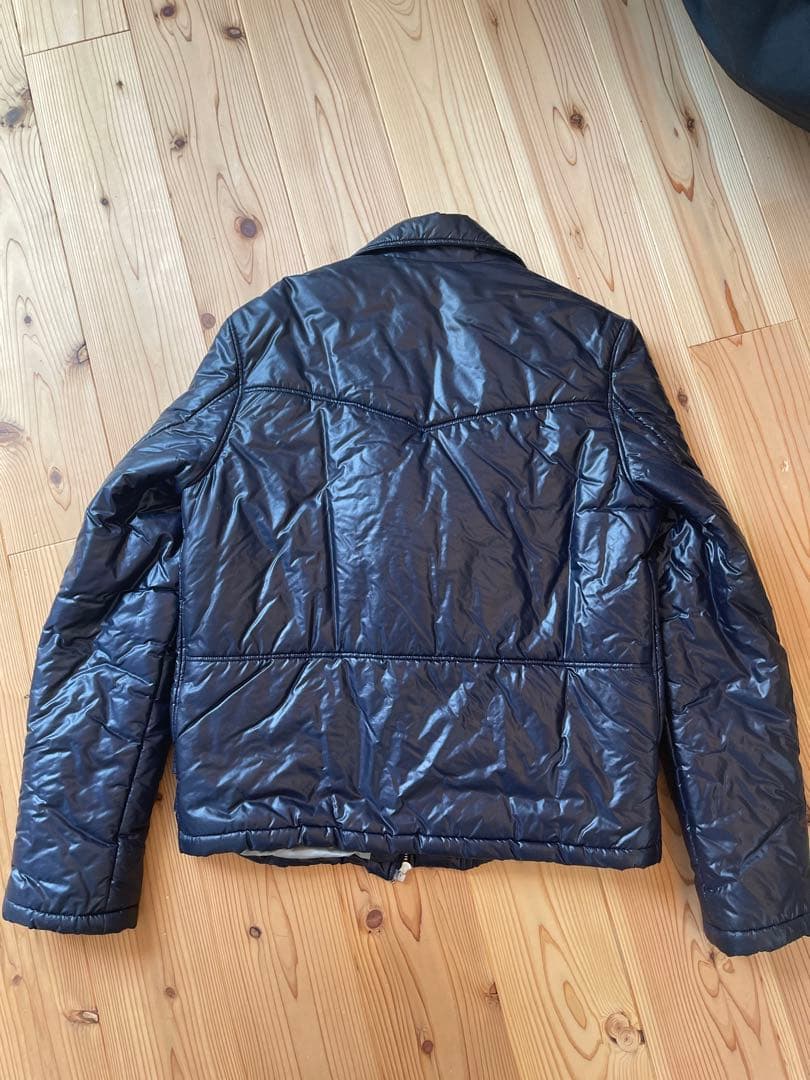 RAF SIMONS ナイロンダブルライダースジャケット