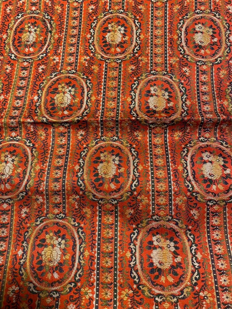 日本舞踊・和装帯・絹 華柄・昭和レトロ&アンティーク