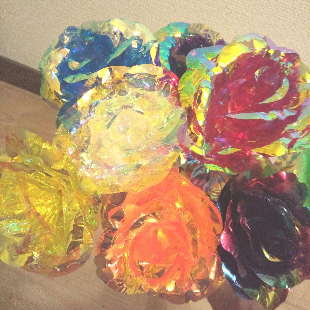 オーロラローズ エルピスの花 レインボー インテリア ホログラム メタリック