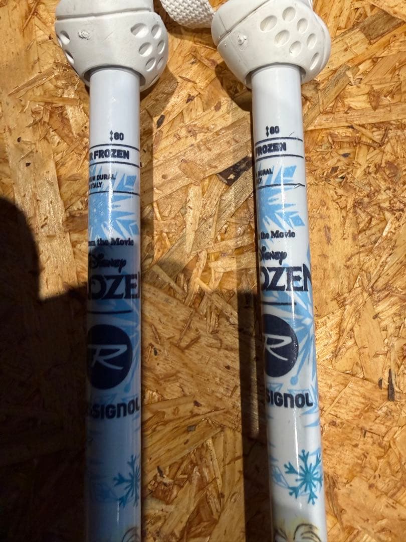 ロシニョール アナと雪の女王 ジュニア92cm ROSSIGNOL ストック付き