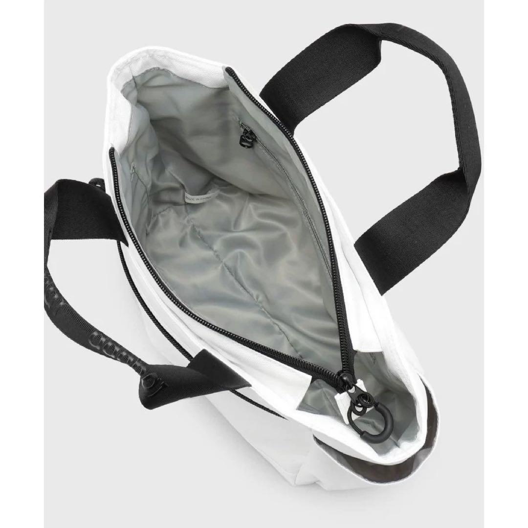 【新品未使用】【新レーベル ADABAT NAVY】ロゴプリント カートバッグ