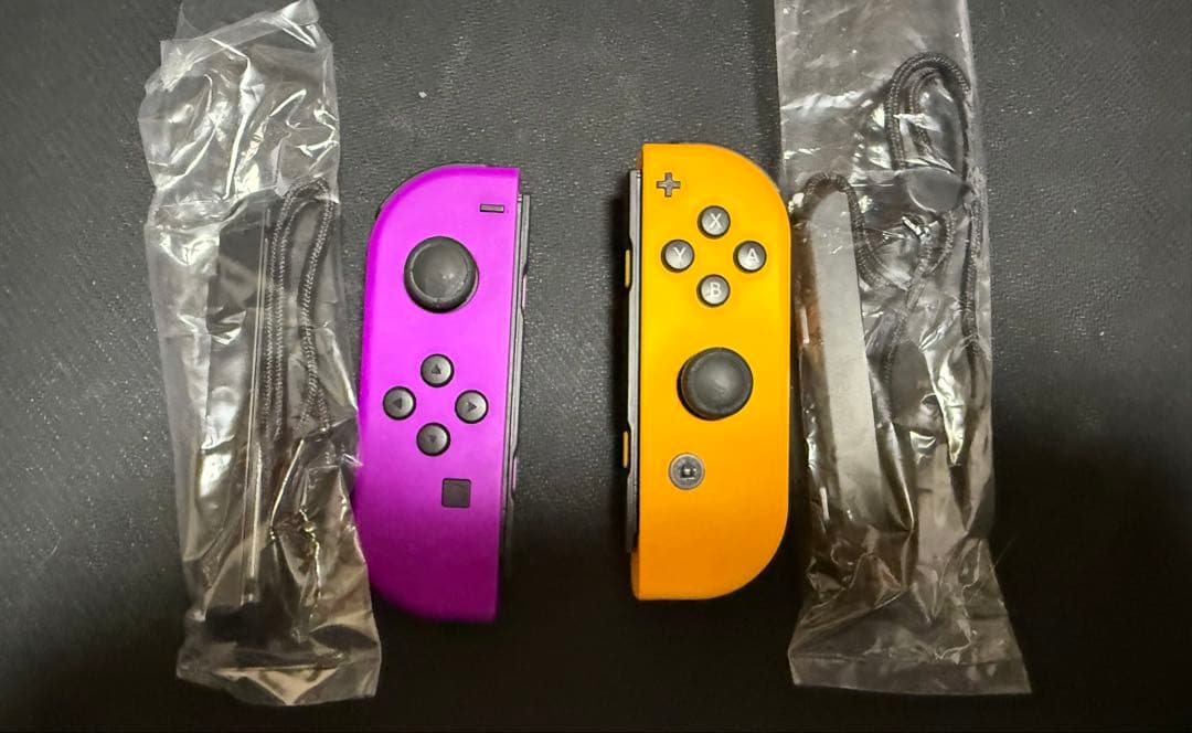 Nintendo Switch グレー 本体ジョイコン　 グレー紫黄色付き