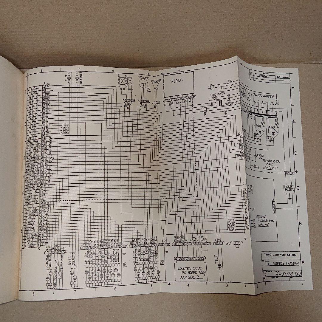 貴重 TAITO ワイルドウエスタン アーケードゲーム 説明書 配線図