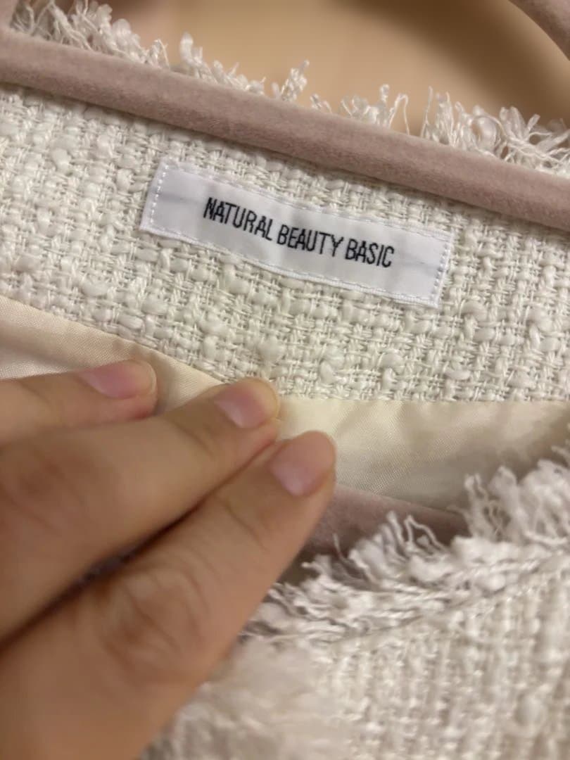 美品 ツイードペプラムジレ＆ニットコーデセット♡ナチュラルビューティーベーシック