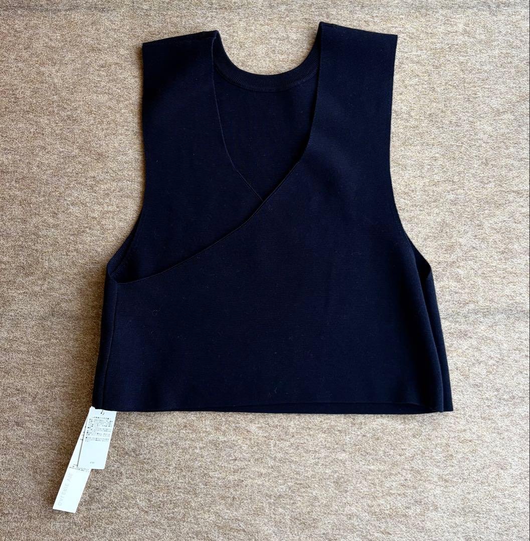 今期26春新作未使用タグ付きギャルリーヴィーミラノリブ2wayニットベスト