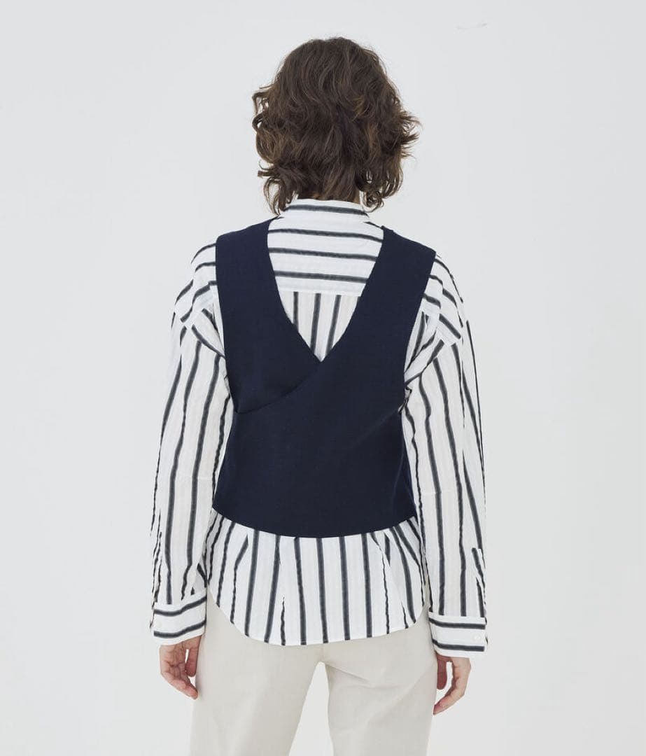 今期26春新作未使用タグ付きギャルリーヴィーミラノリブ2wayニットベスト