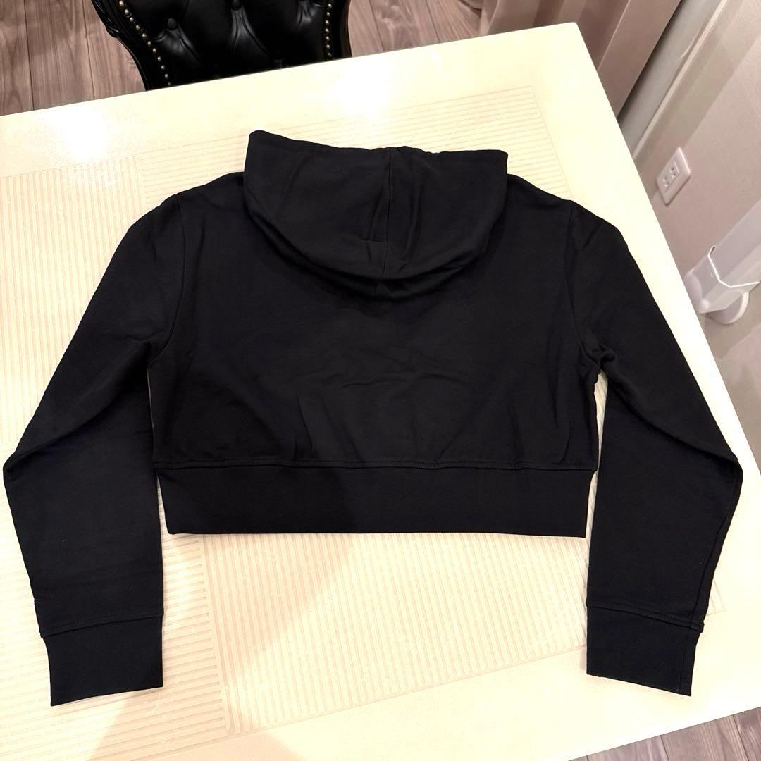 【美品】BALMIN(バルマン)ビジュー付き クロップド丈 トレーナー M