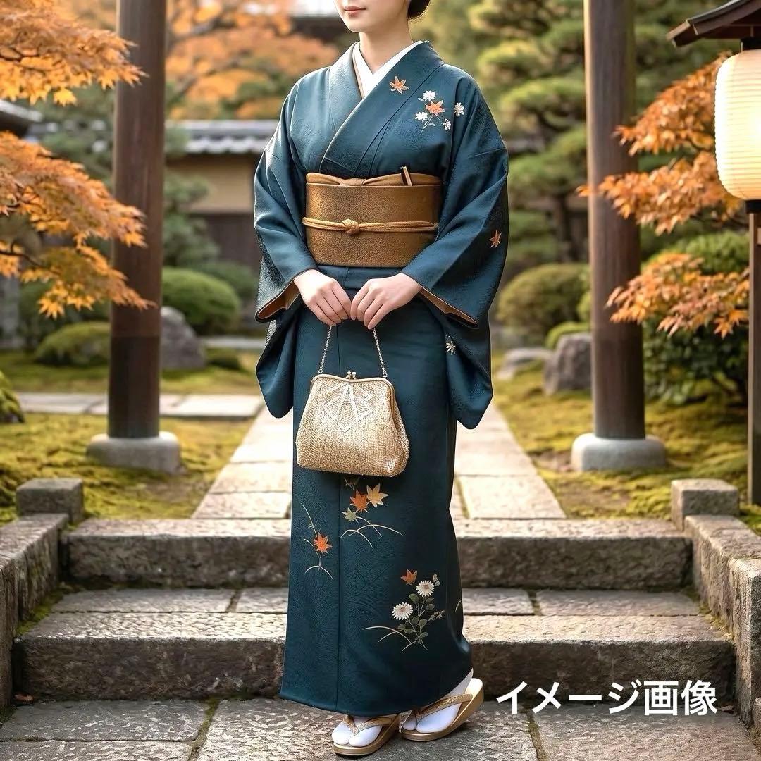 希少デザイン✨ヴィンテージ 総ビーズバッグ 鏡付き オーロラ刺繍 レトロ