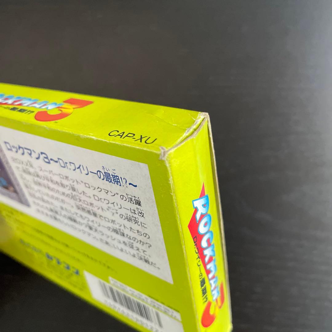 ロックマン3 ファミコンカセット 箱 説明書付