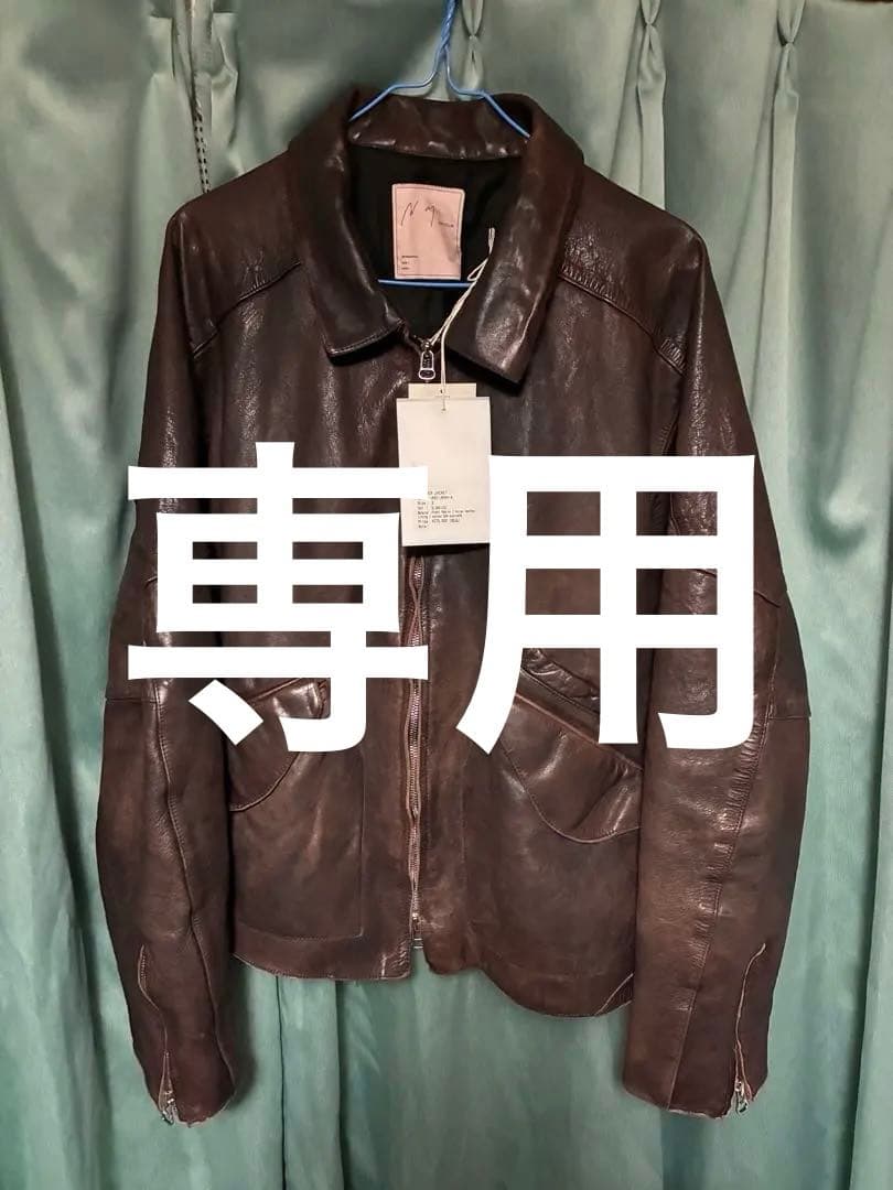 ジャケット・アウター ANCELLM LEATHER JACKET D.BRICK