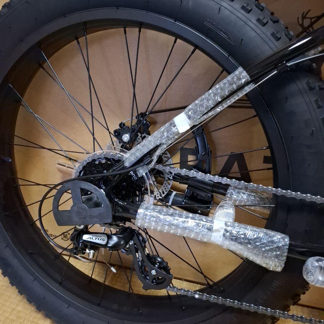 Keiです。CAPTAIN STAG　ファットバイク　26インチ　８段変速