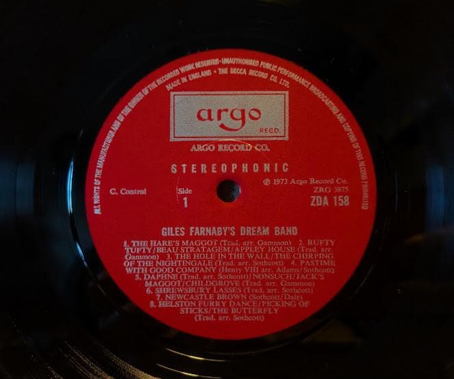 GILES FARNABY'S DREAM BAND 英 Argo LP原盤