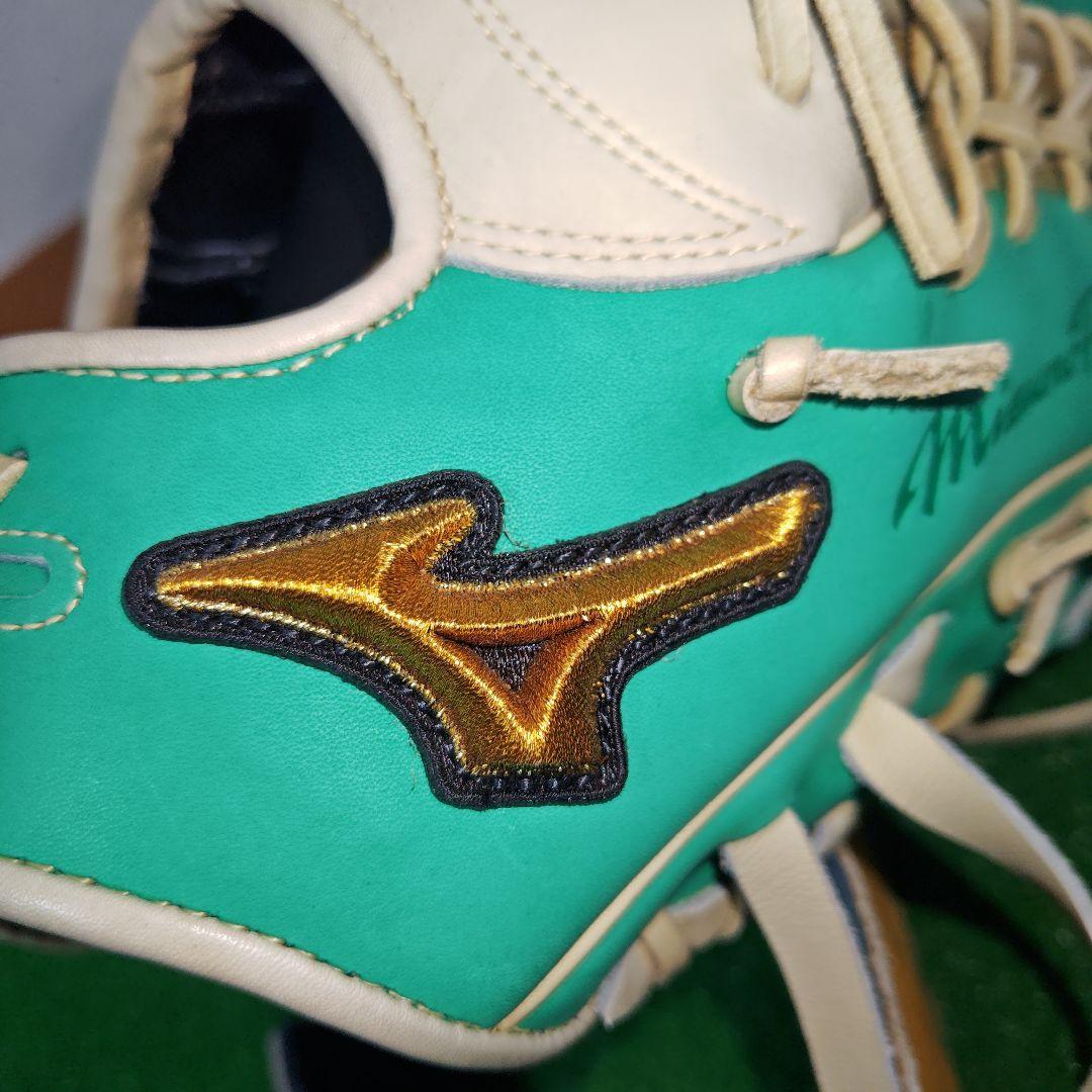 ミズノプロ 軟式 外野手用 オーダー グローブ 野球 ハガジャパン 耕作印 袋付