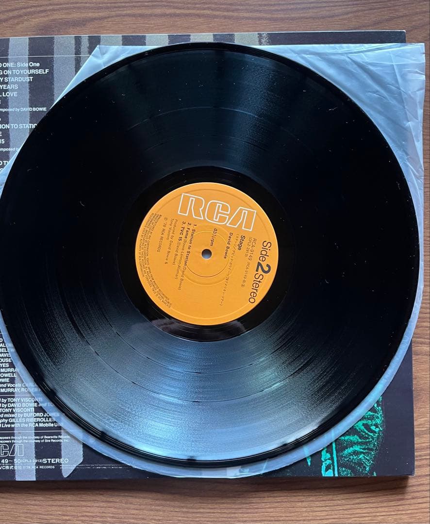 デビッド・ボウイー　ステージ　2枚組　RCA 日本盤　歌詞カード付き　帯付