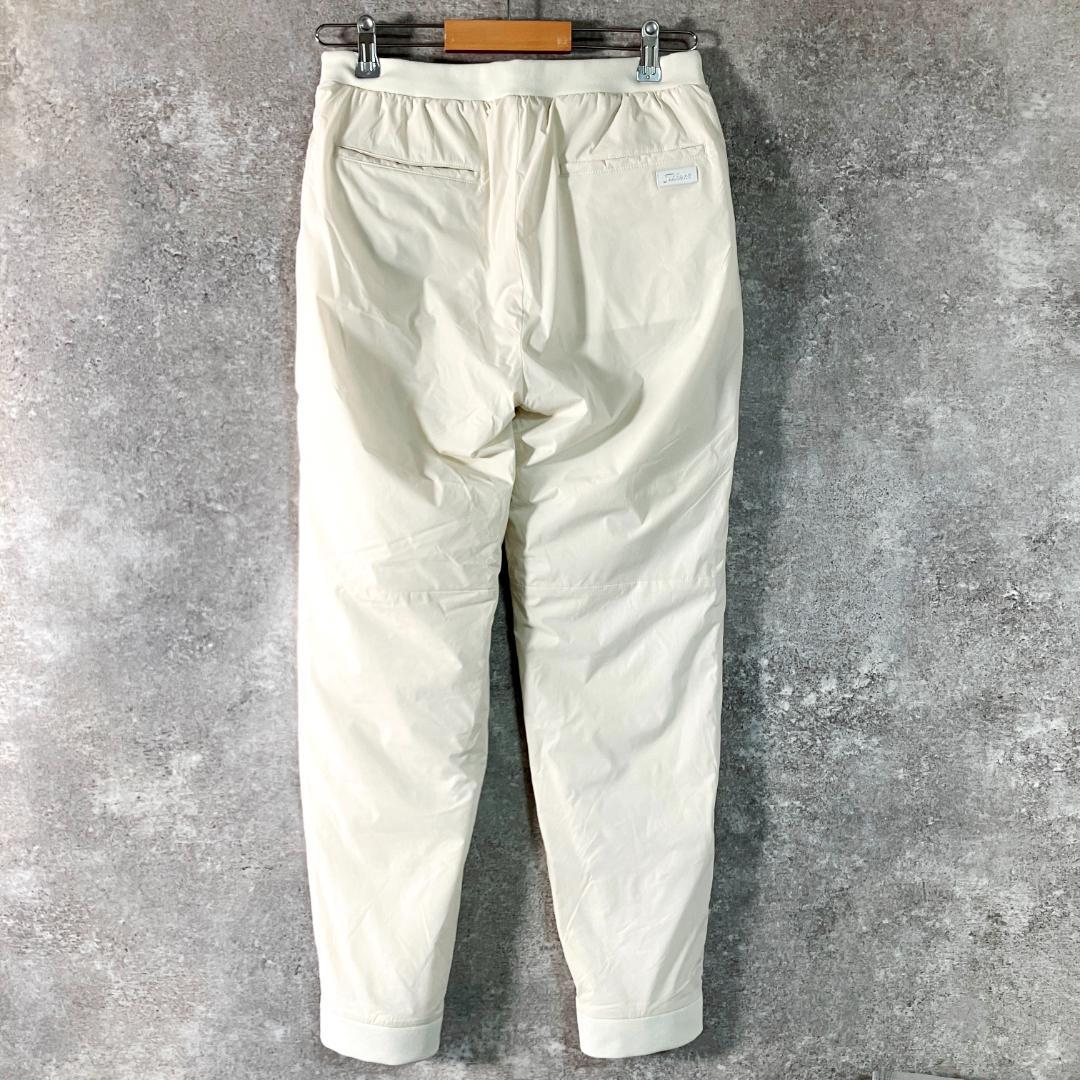 Titleist　中綿パンツ　ゴルフウェア　フルレングス　アイボリー　ロゴ　防寒