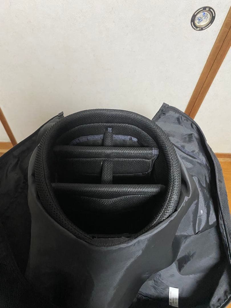 最終値下げ‼️adidas キャディバッグ 黒赤 フード付き