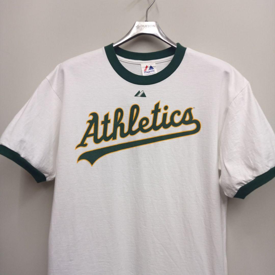 オークランド・アスレチックス リンガーTシャツ マジェスティック