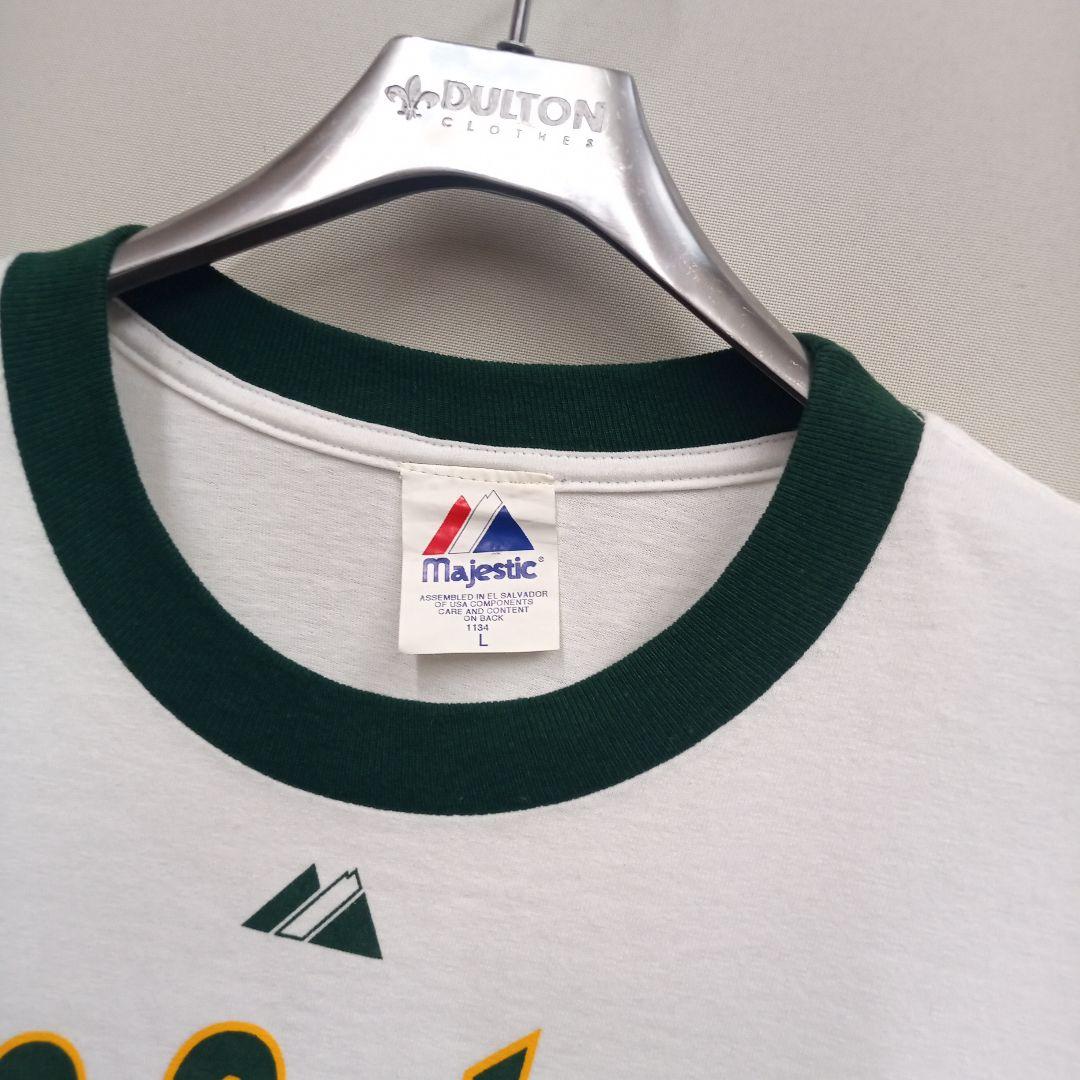 オークランド・アスレチックス リンガーTシャツ マジェスティック