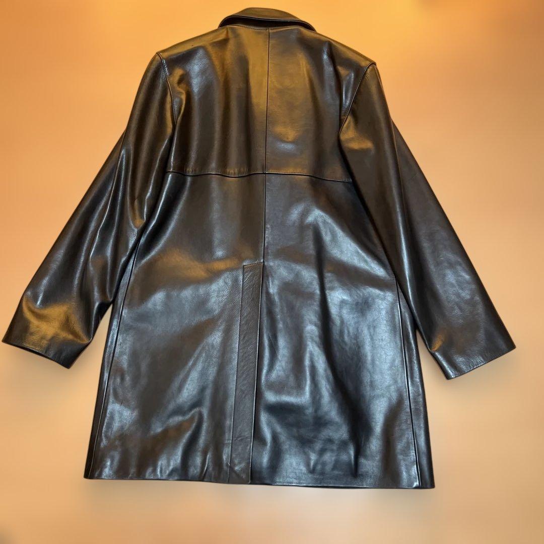 新品 アーペーセー A.P.C 初期扶翼 レザーコート フランス製 黒 馬革 1