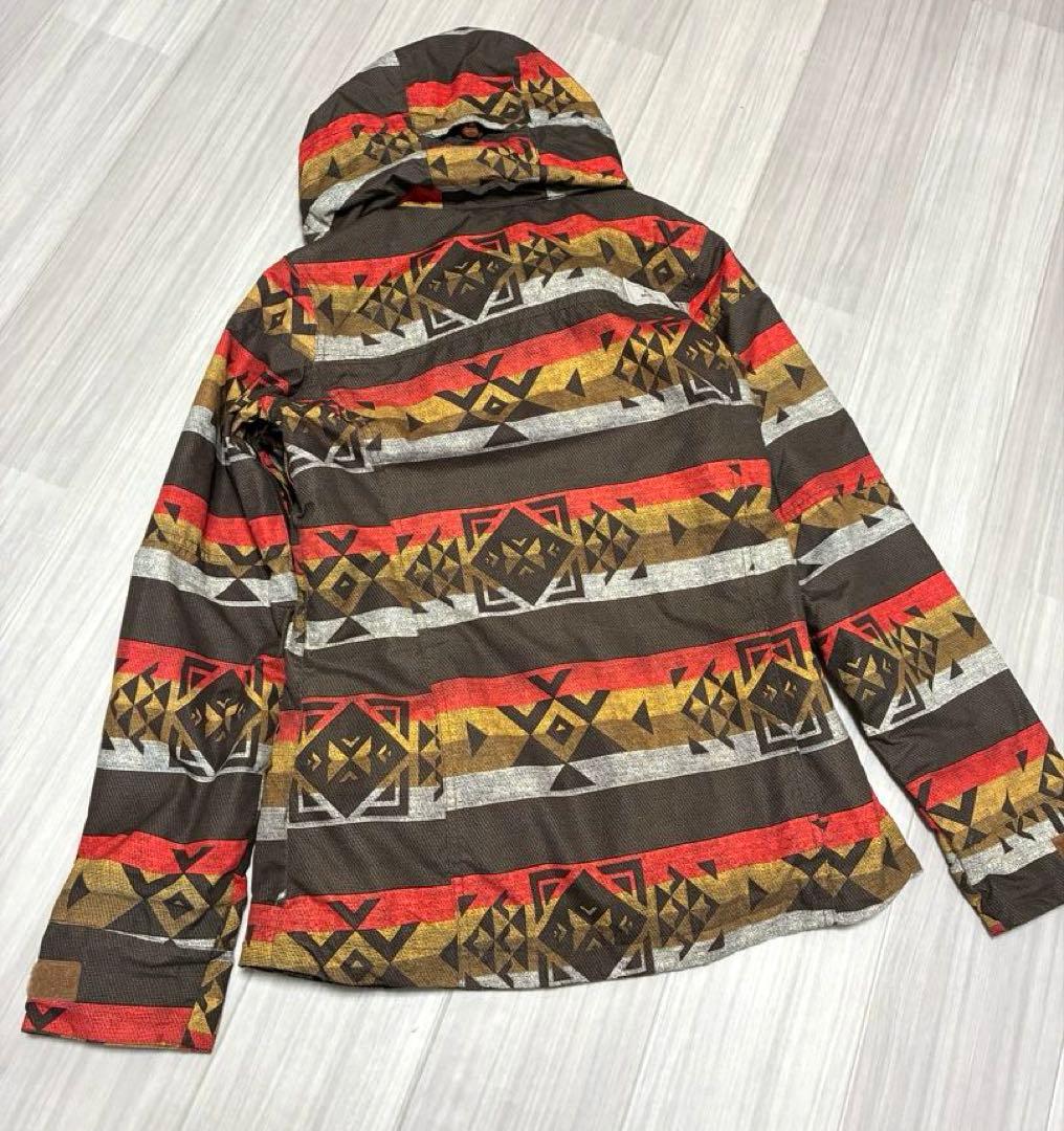 Burton M ネイティブ柄　スノーボードウェア　スキー　茶　レディース