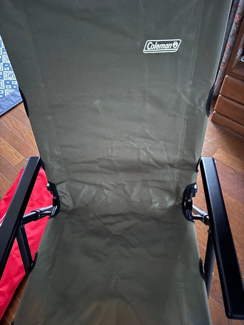 Coleman アウトドアチェア 赤・緑 2点セット