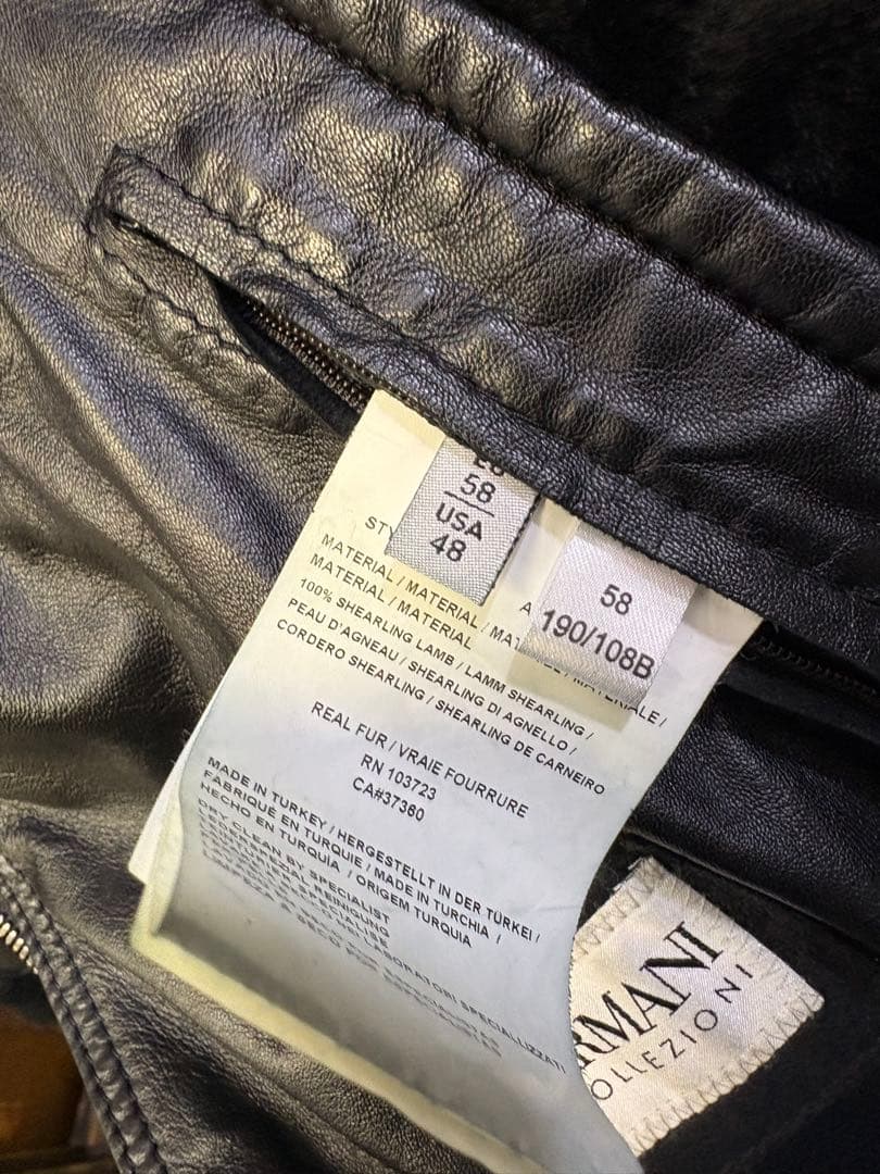 羊100% ARMANI ムートンコート