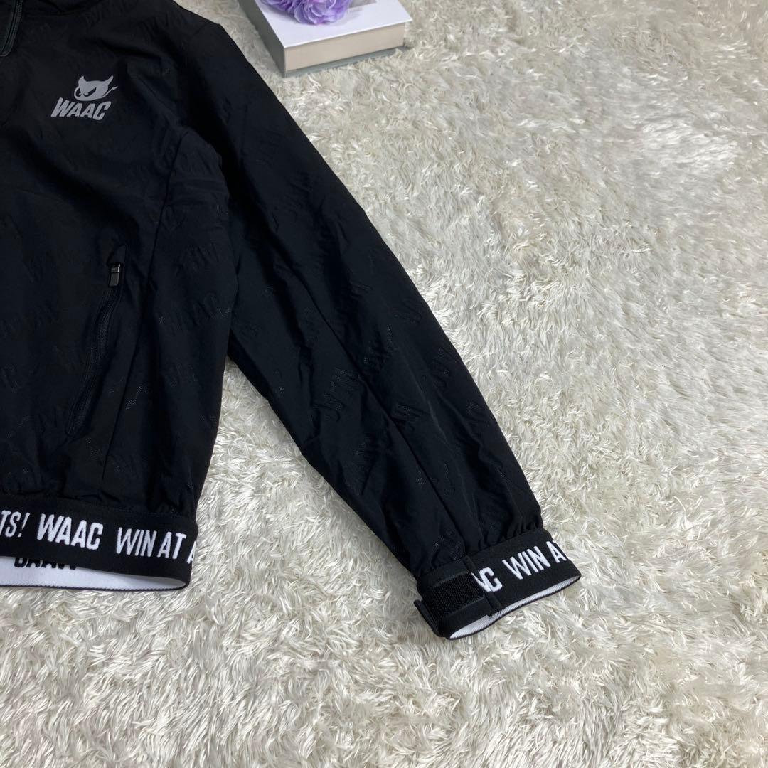 美品✨WAAC ワック　WOMENS ロゴエンボス ブルゾン　フード収納　3