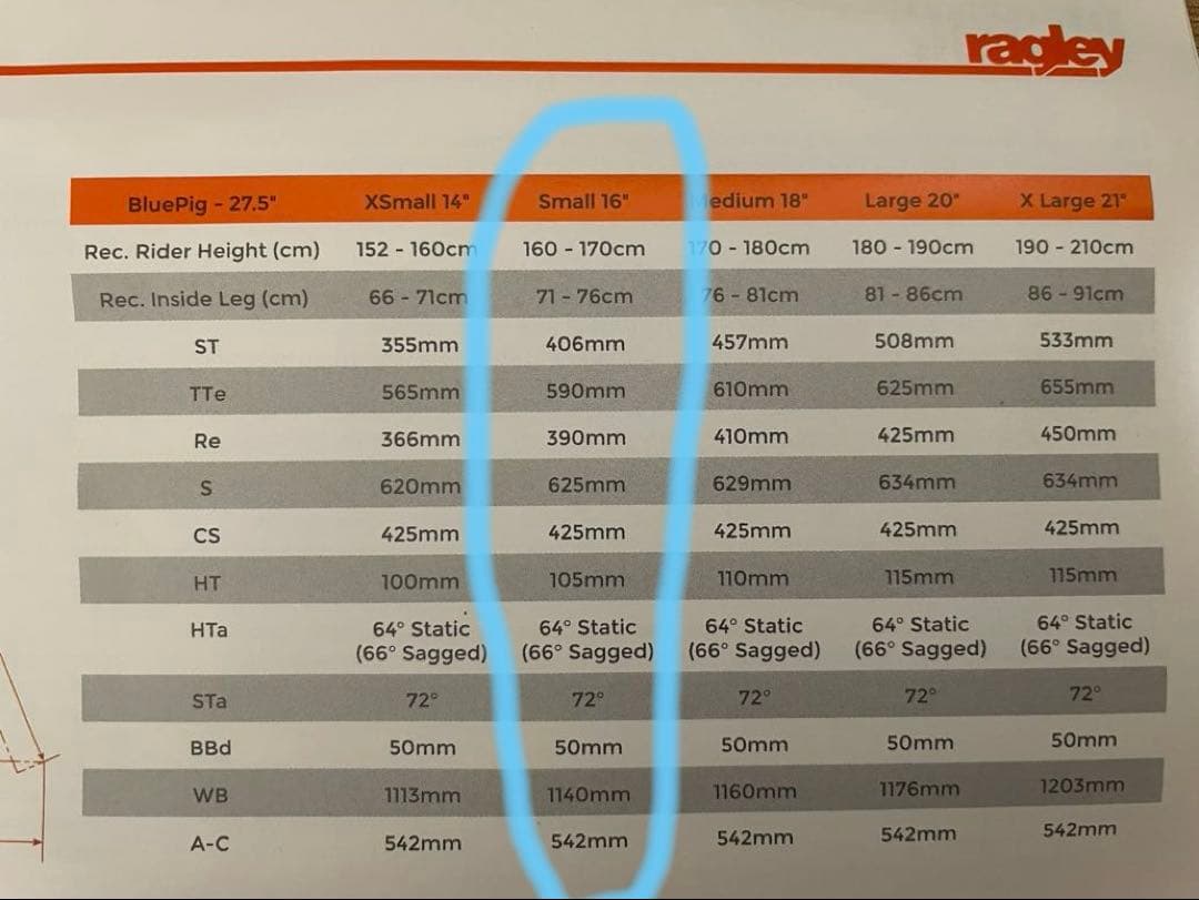 Ragley BluePig フレーム 27.5 Sサイズ 新品