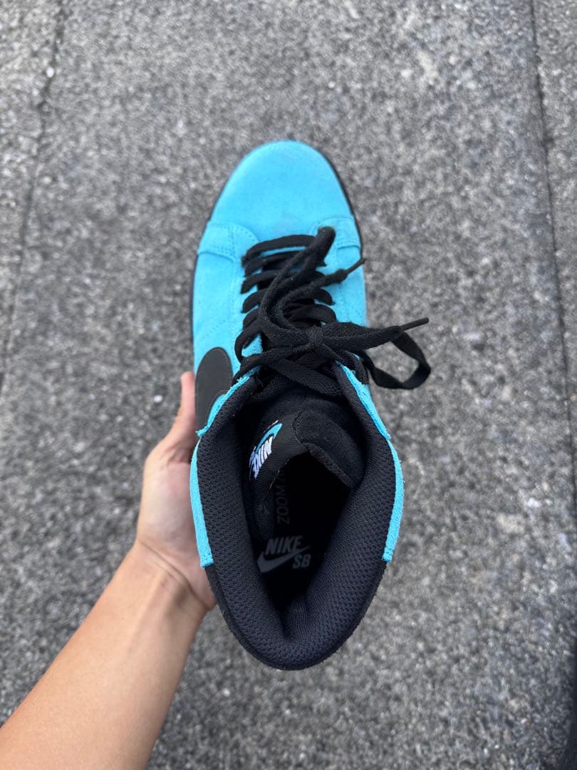 Nike Blazer Mid 青/黒 スエード