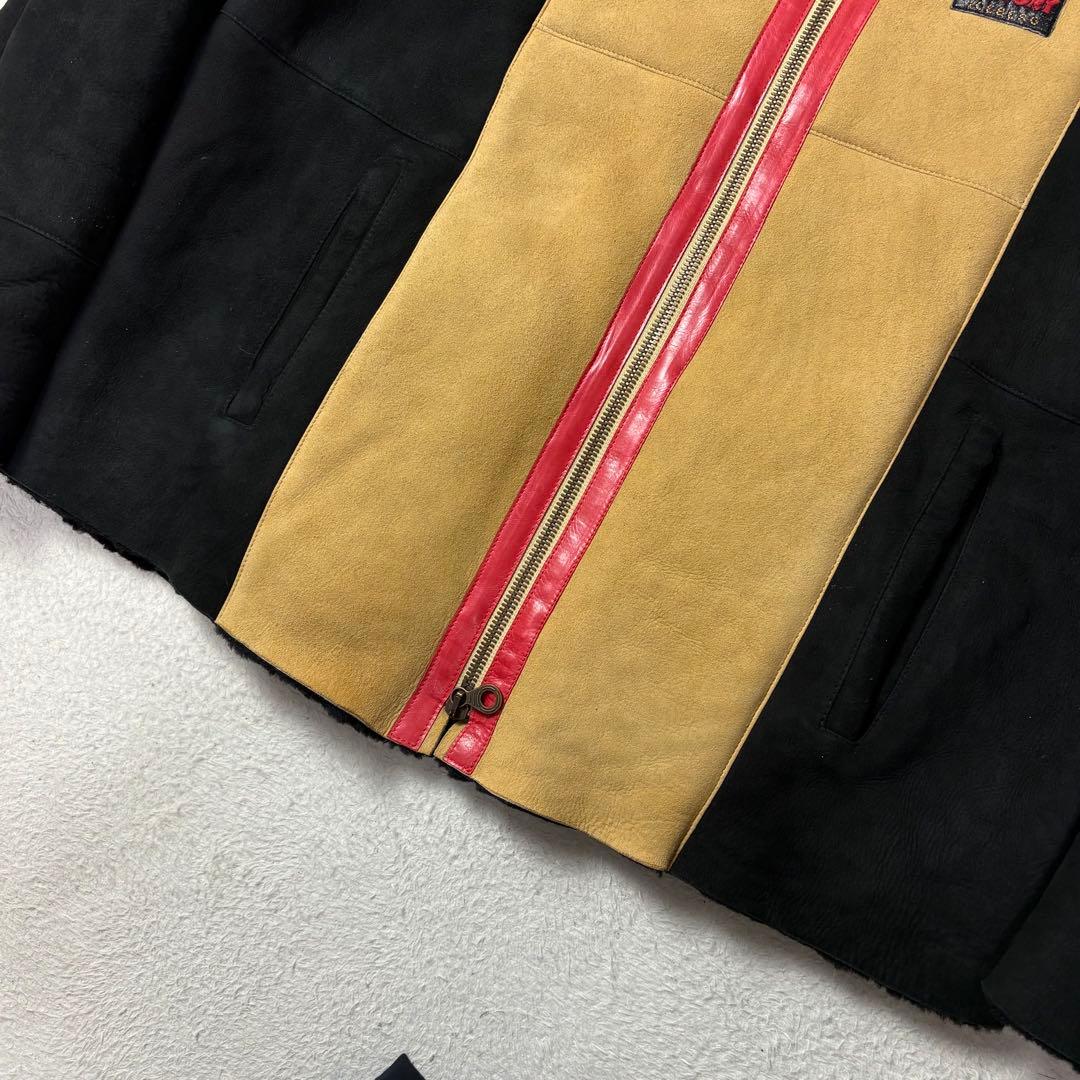 XXXXLリアルムートン レザージャケット ブルゾン イタリア製 HISTORY