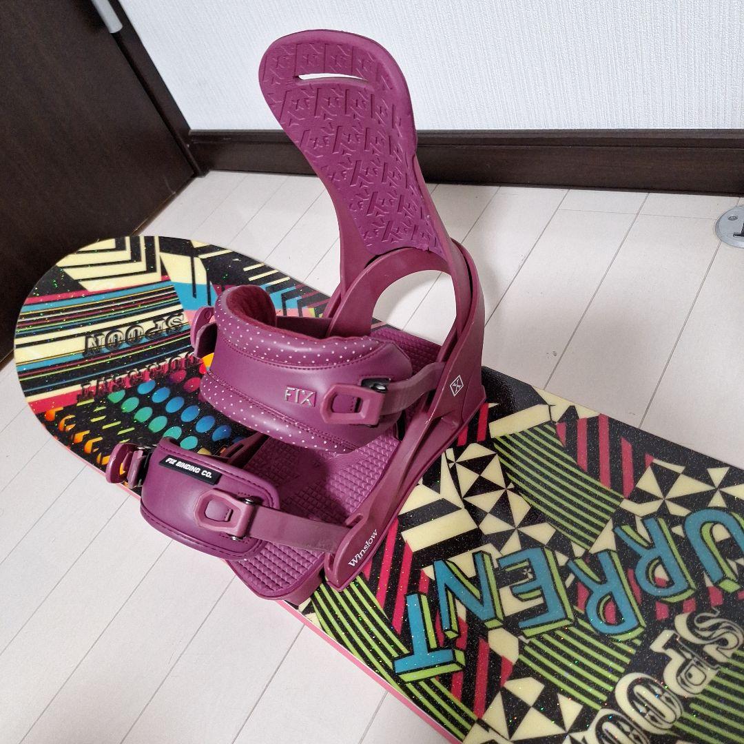 スノーボードセット　スプーンキュアレント150cm フィックスM 　ウィンスロー