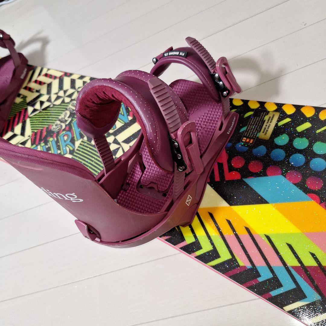 スノーボードセット　スプーンキュアレント150cm フィックスM 　ウィンスロー